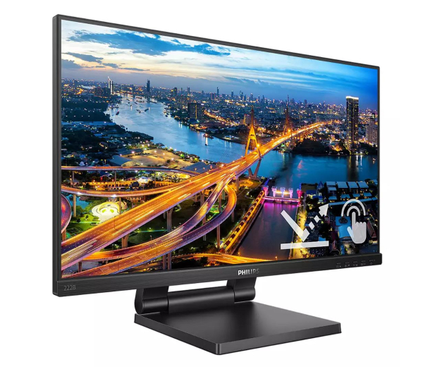 PHILIPS 21.5'' 222B1TC Czarny - 1169475 - zdjęcie 2